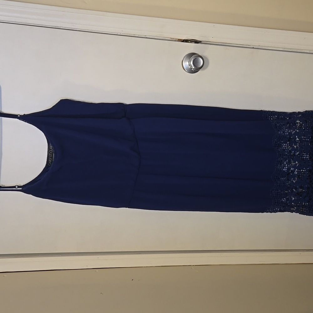 Carly St. Clare Navy Blue Sleeveless Maxi Dress
